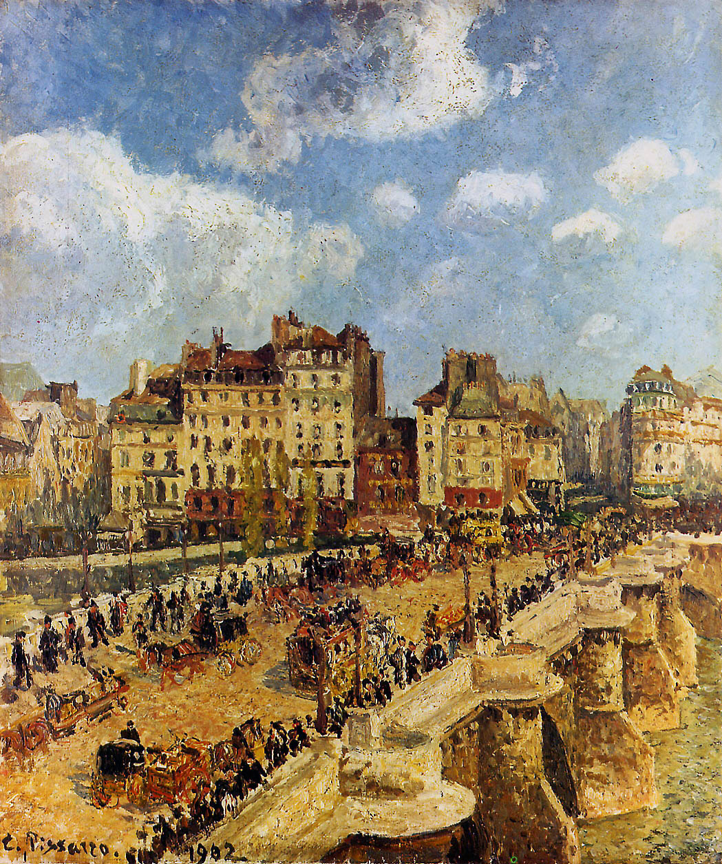 The Pont Neuf (1902) - Camille Pissarro Tablo