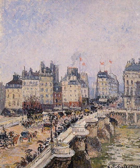 The Pont Neuf 2 (1901) - Camille Pissarro Tablo