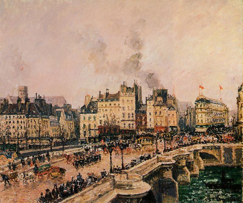 The Pont Neuf 2 (1902) - Camille Pissarro Tablo