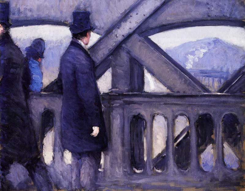 The Pont de Europe (study) (1876) - Gustave Caillebotte Tablo