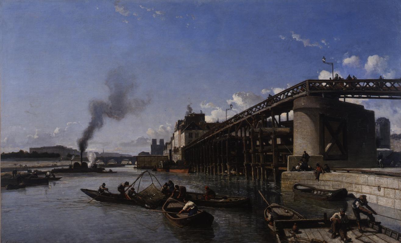 The Pont de l'Estacade (1853) - Johan Jongkind Tablo