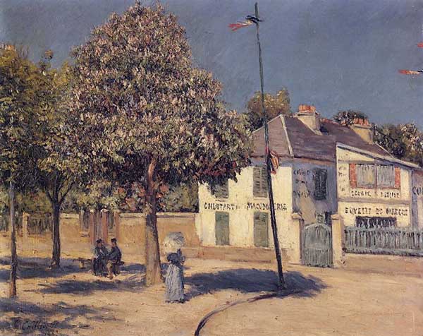 The Promenade at Argenteuil (1883) - Gustave Caillebotte Tablo