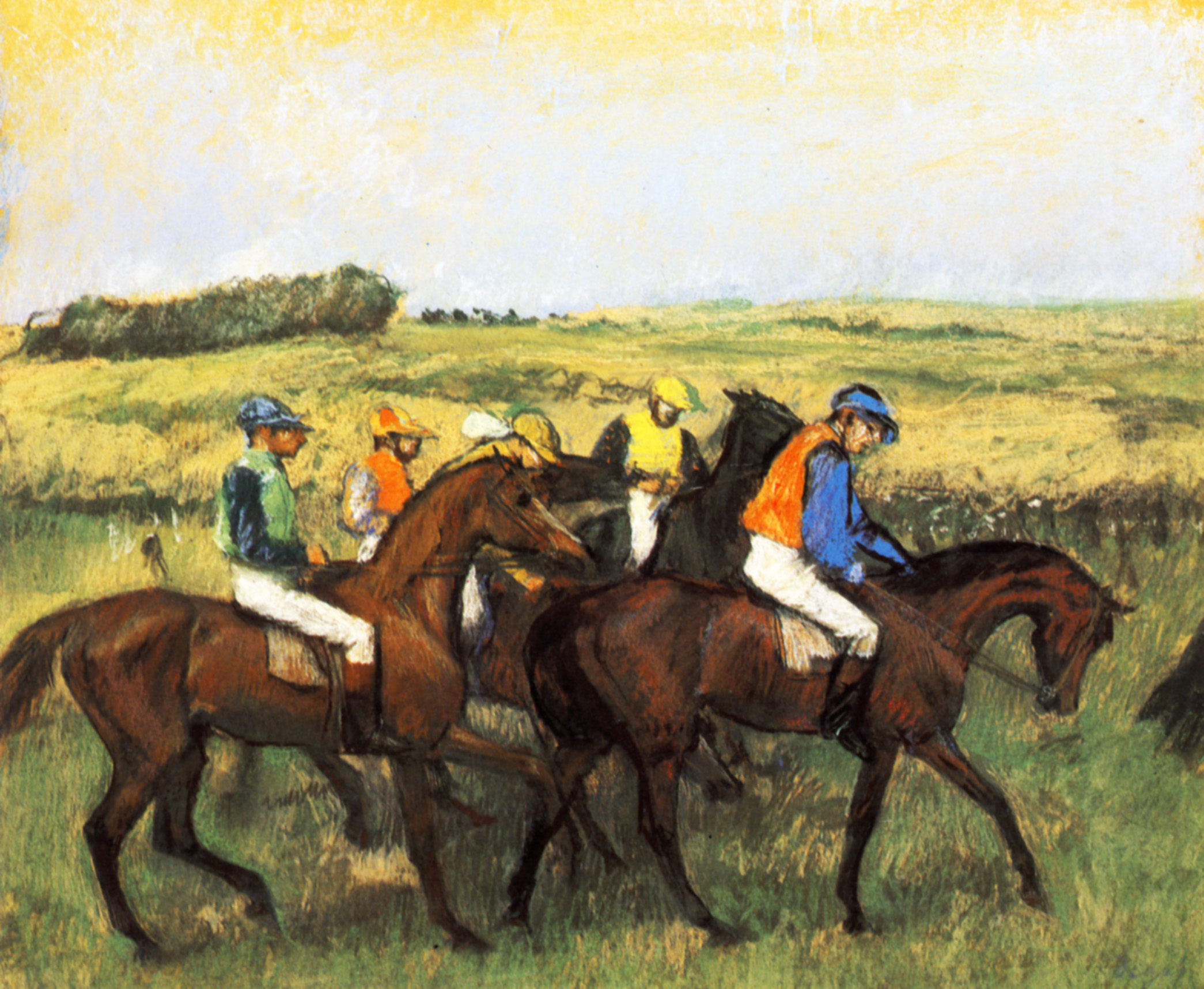 The Racecourse (1885) - Edgar Degas Tablo