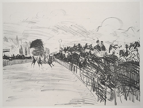 The Races (1870) - Edouard Manet Tablo