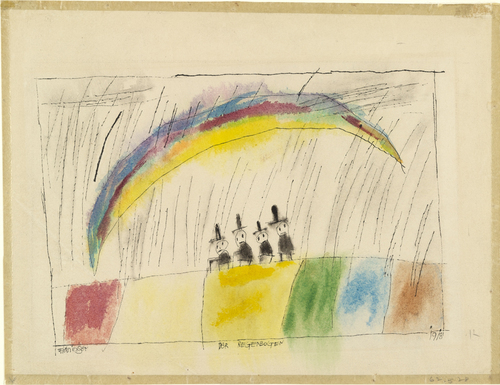 The Rainbow (Der Regenbogen) (1918) - Lyonel Feininger Tablo