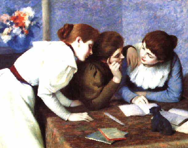 The Reading - Federico Zandomeneghi Tablo