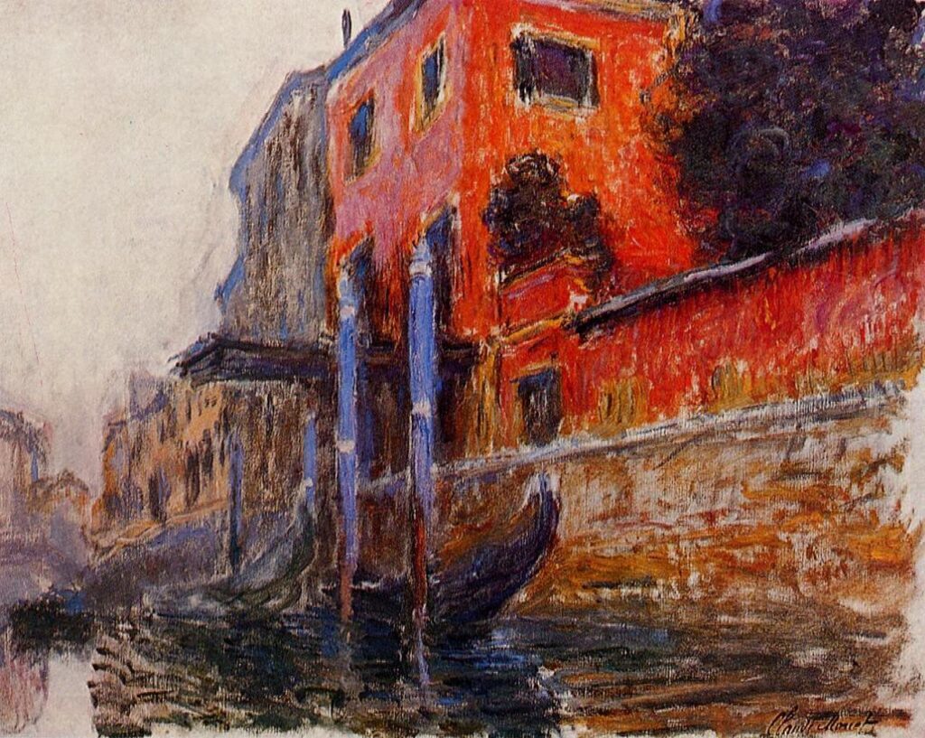 The Red House (1908) - Claude Monet Tablo