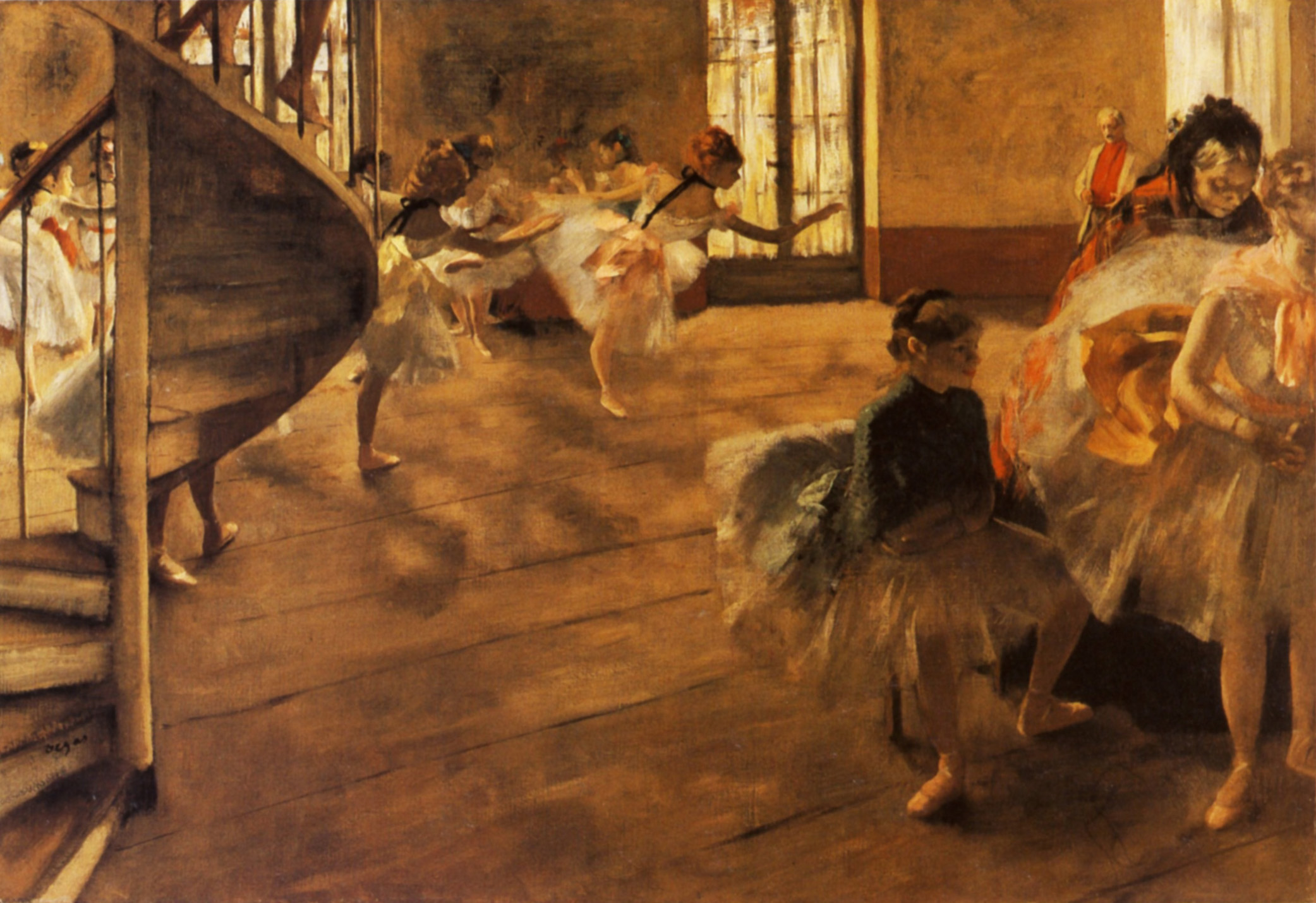 The Rehearsal (1877) - Edgar Degas Tablo