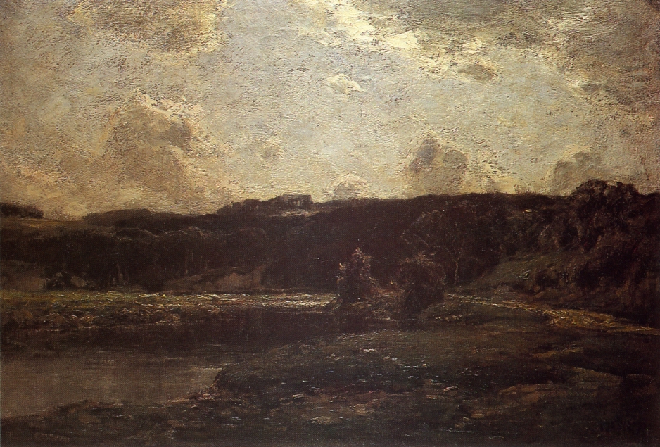 The River Bend - Julian Alden Weir Tablo