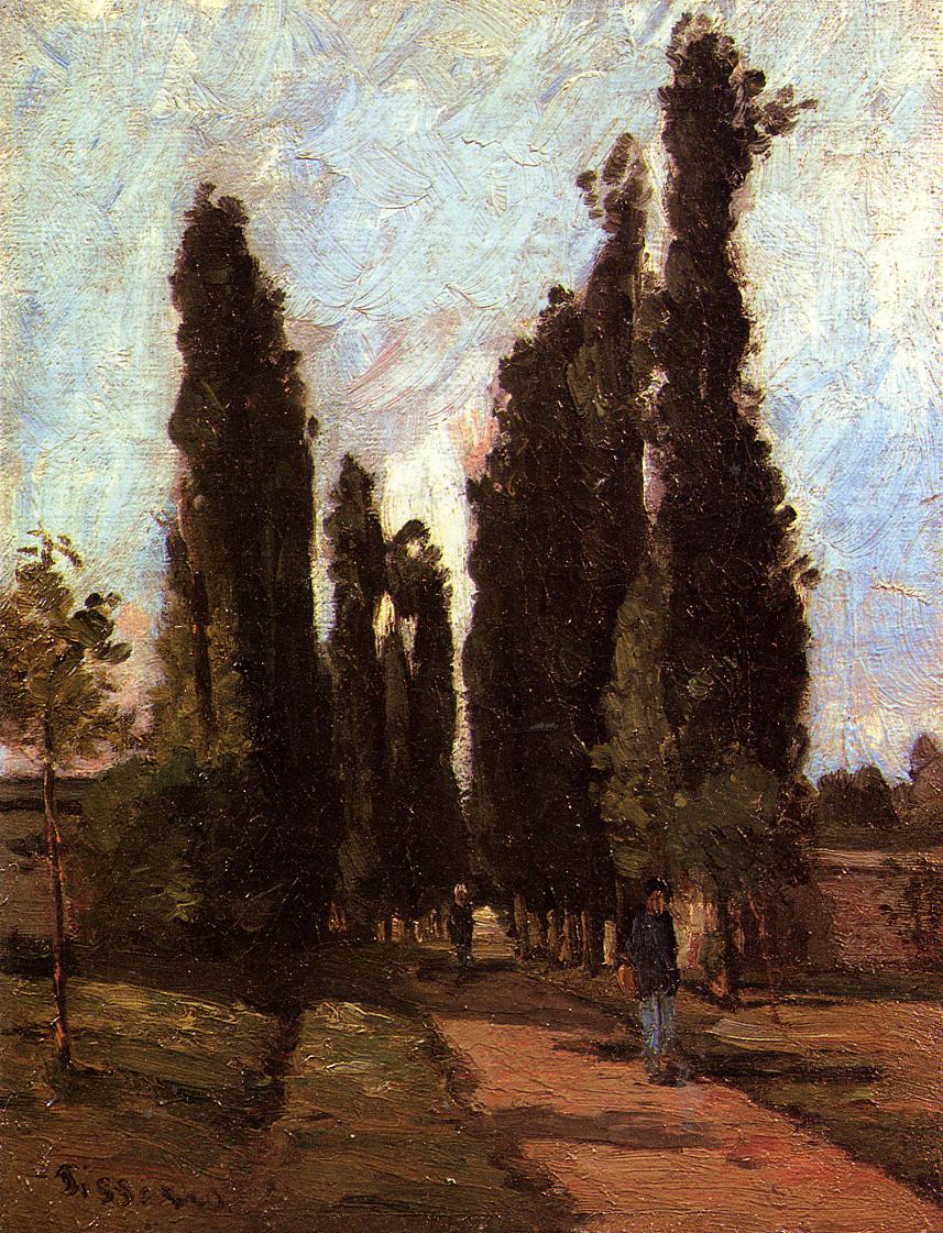 The Road (1864) - Camille Pissarro Tablo