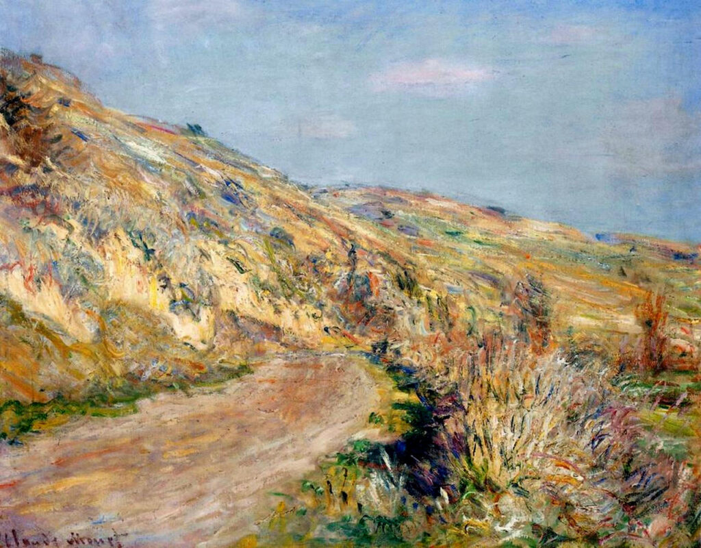 The Road to Giverny (1885) - Claude Monet Tablo