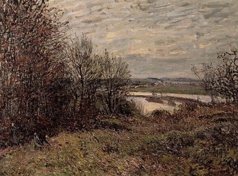 The Roches Courtaut Wood, near By (1880) - Alfred Sisley Tablo