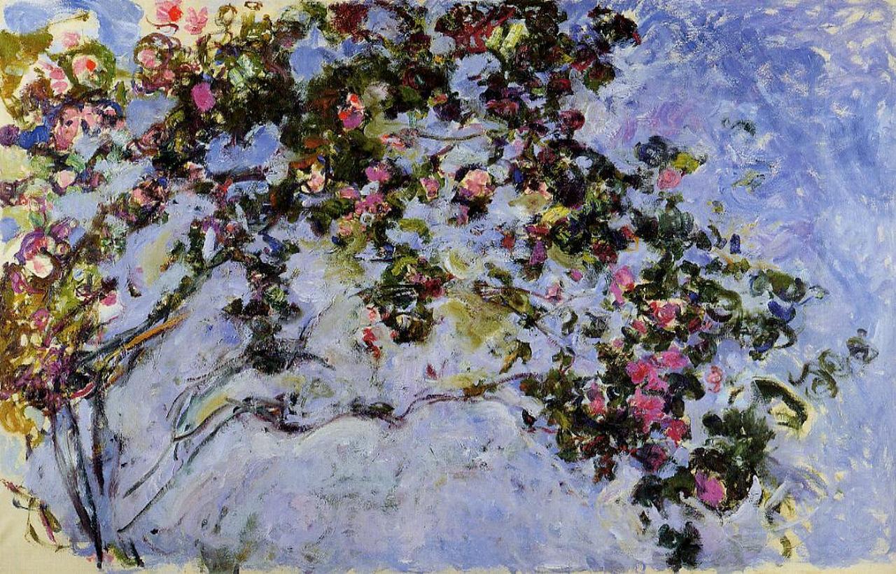 The Rose Bush (1925) - Claude Monet Tablo