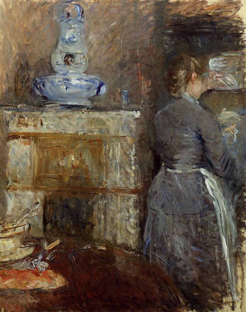 The Rouart's Dining Room (1880) - Berthe Morisot Tablo