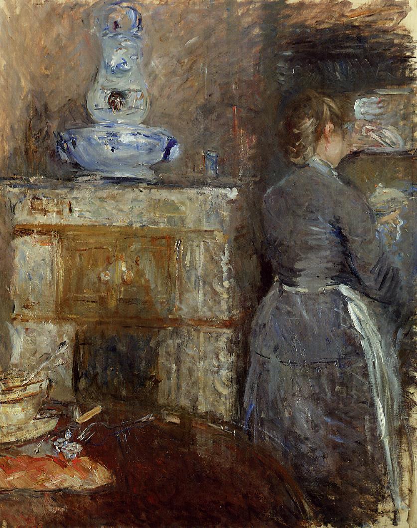 The Rouart's Dining Room (1880) - Berthe Morisot Tablo