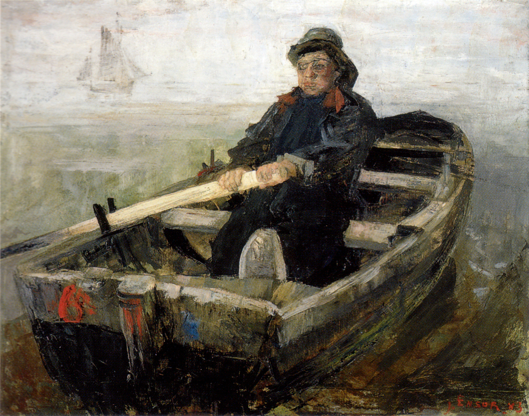 The Rower (1883) - James Ensor Tablo