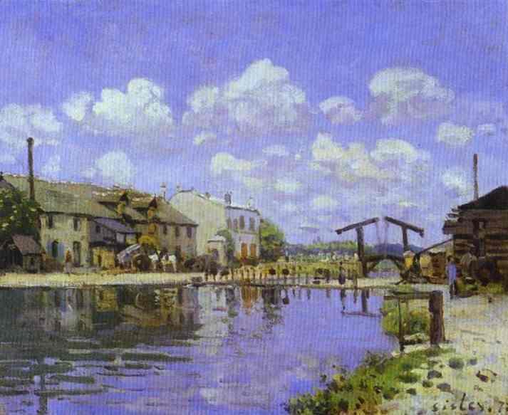 The Saint Martin Canal (1872) - Alfred Sisley Tablo