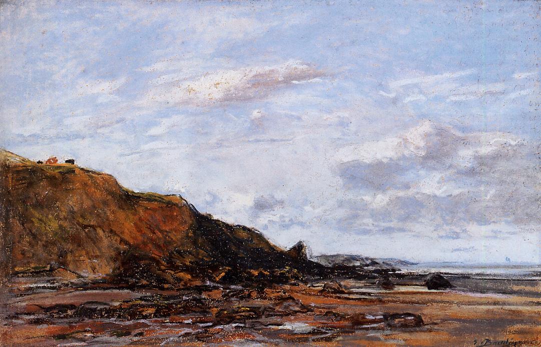 The Sea at Douarnenez (1897) - Eugène Boudin Tablo