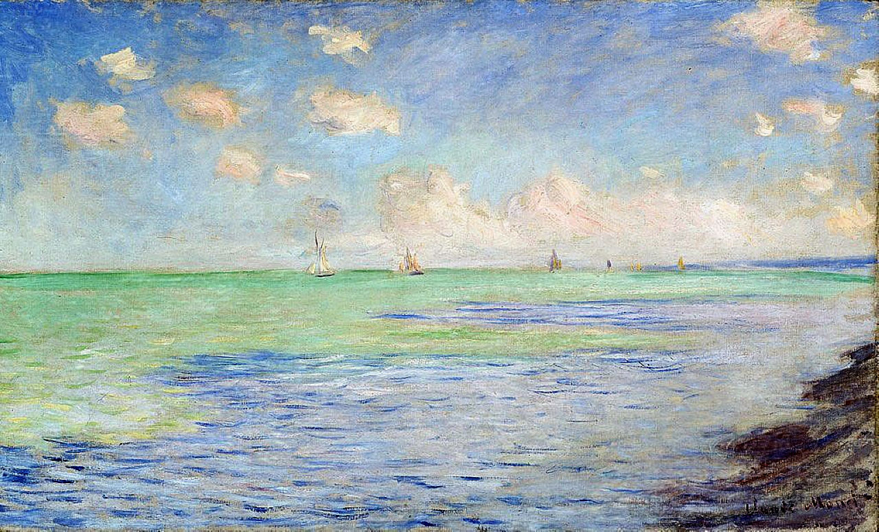 The Sea at Pourville (1882) - Claude Monet Tablo