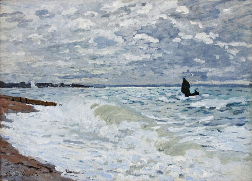 The Sea at Saint Adresse (1868) - Claude Monet Tablo