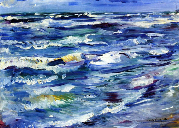The Sea near La Spezia (1914) - Lovis Corinth Tablo