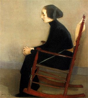 The Seamstress (The Working Woman) (1905) - Helene Schjerfbeck Tablo