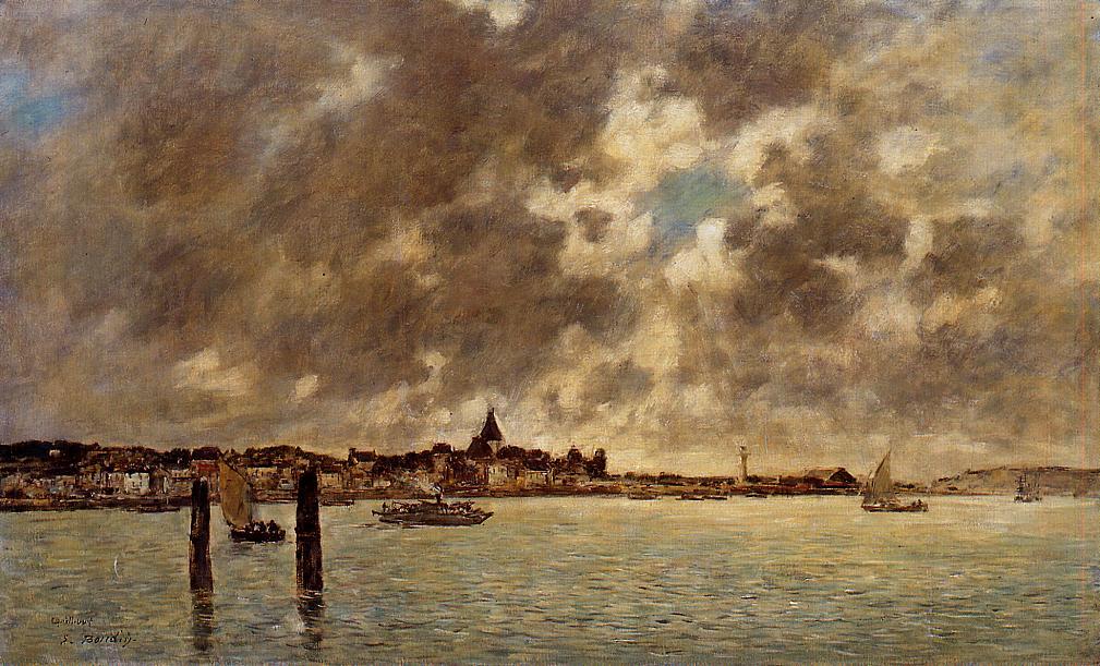 The Seashore (1860) - Eugène Boudin Tablo