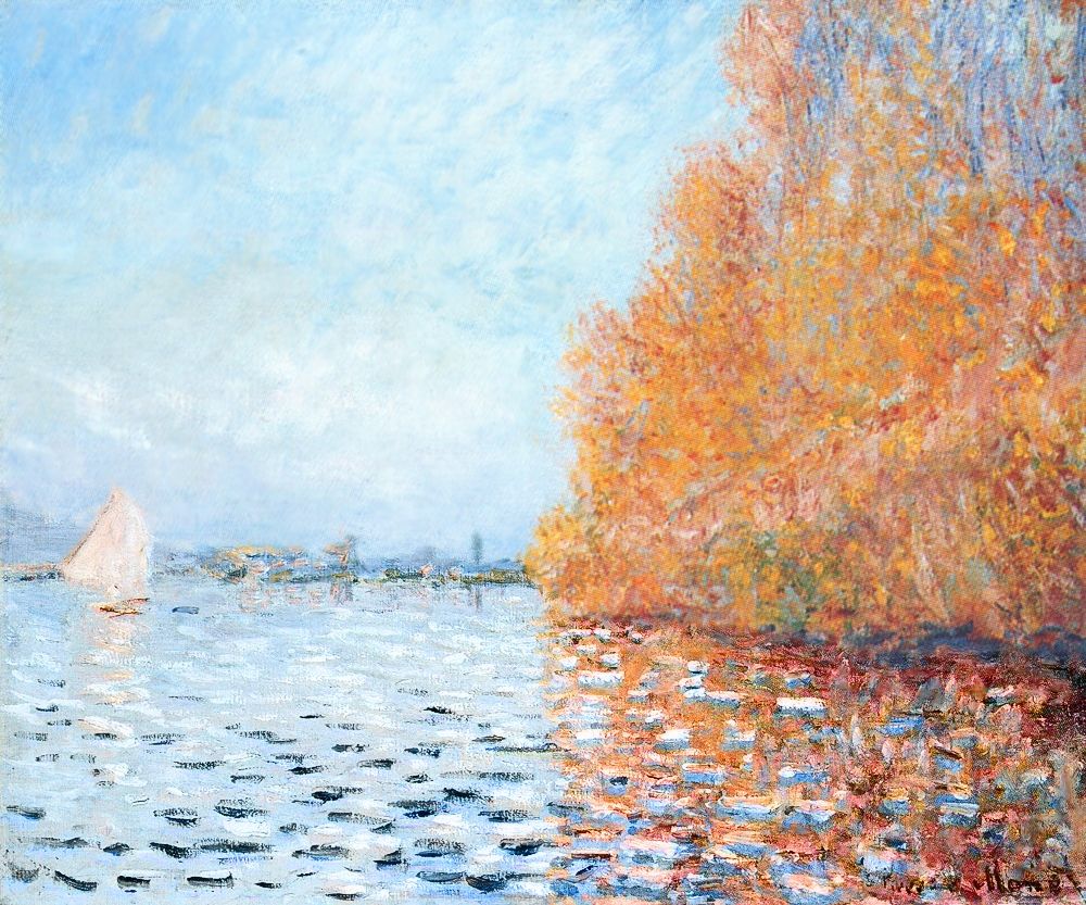The Seine at Argenteuil (1873) - Claude Monet Tablo