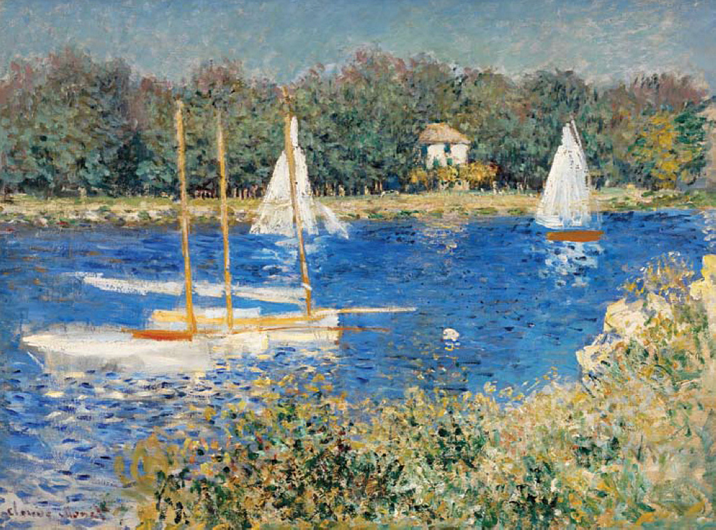 The Seine at Argenteuil (1874) - Claude Monet Tablo