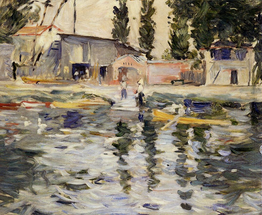 The Seine at Bougival (1884) - Berthe Morisot Tablo