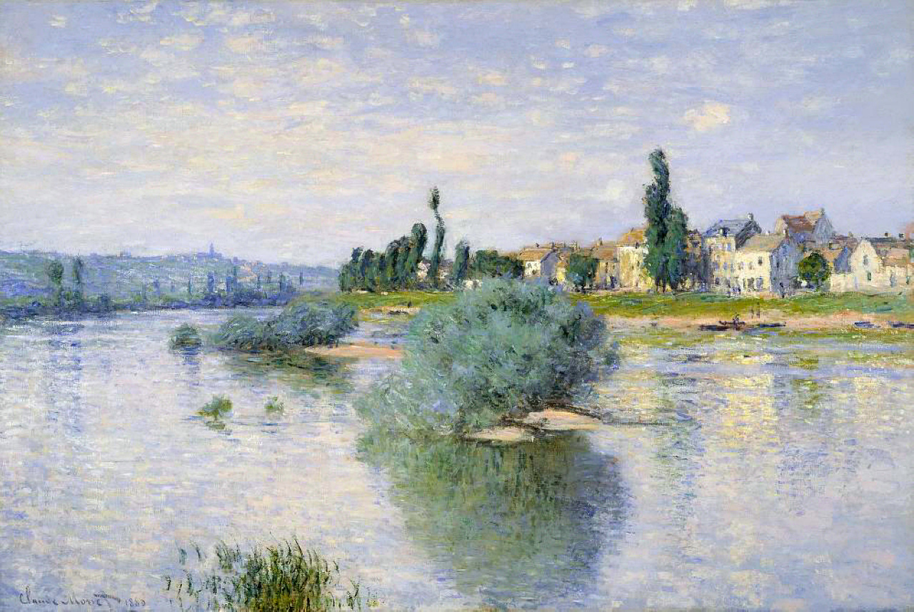The Seine at Lavacourt (1880) - Claude Monet Tablo