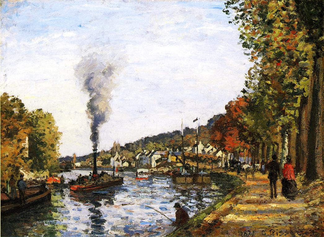 The Seine at Marly (1871) - Camille Pissarro Tablo