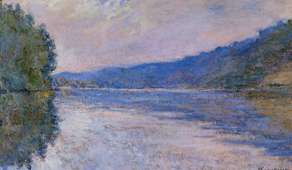 The Seine at Port Villez (1894) - Claude Monet Tablo