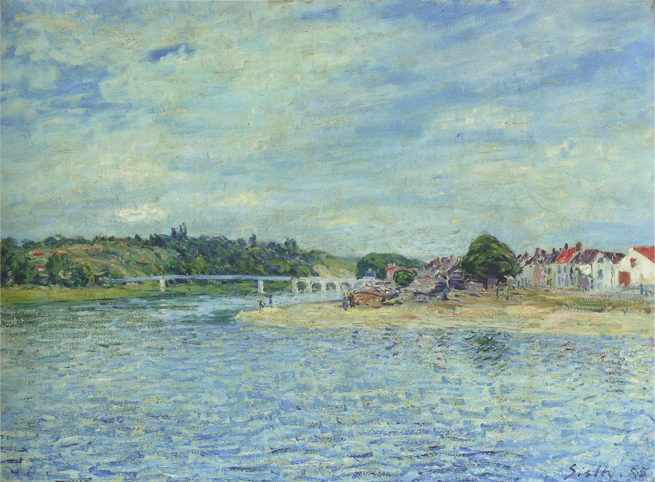 The Seine at Saint Mammes (1888) - Alfred Sisley Tablo