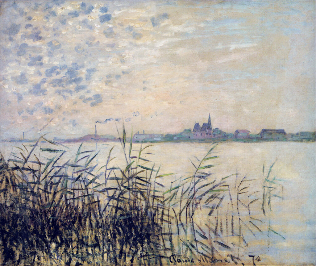 The Seine near Argenteuil (1874) – Claude Monet Tablo