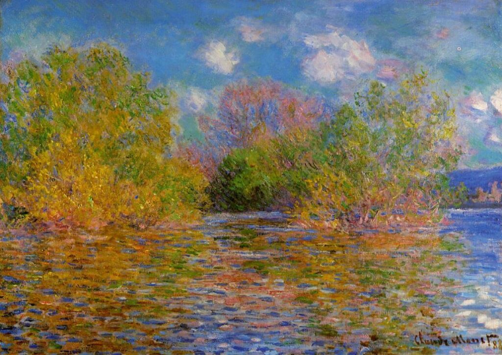 The Seine near Giverny (1888) - Claude Monet Tablo