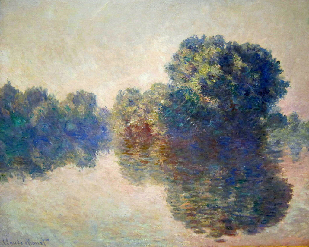 The Seine near Giverny (1897) - Claude Monet Tablo