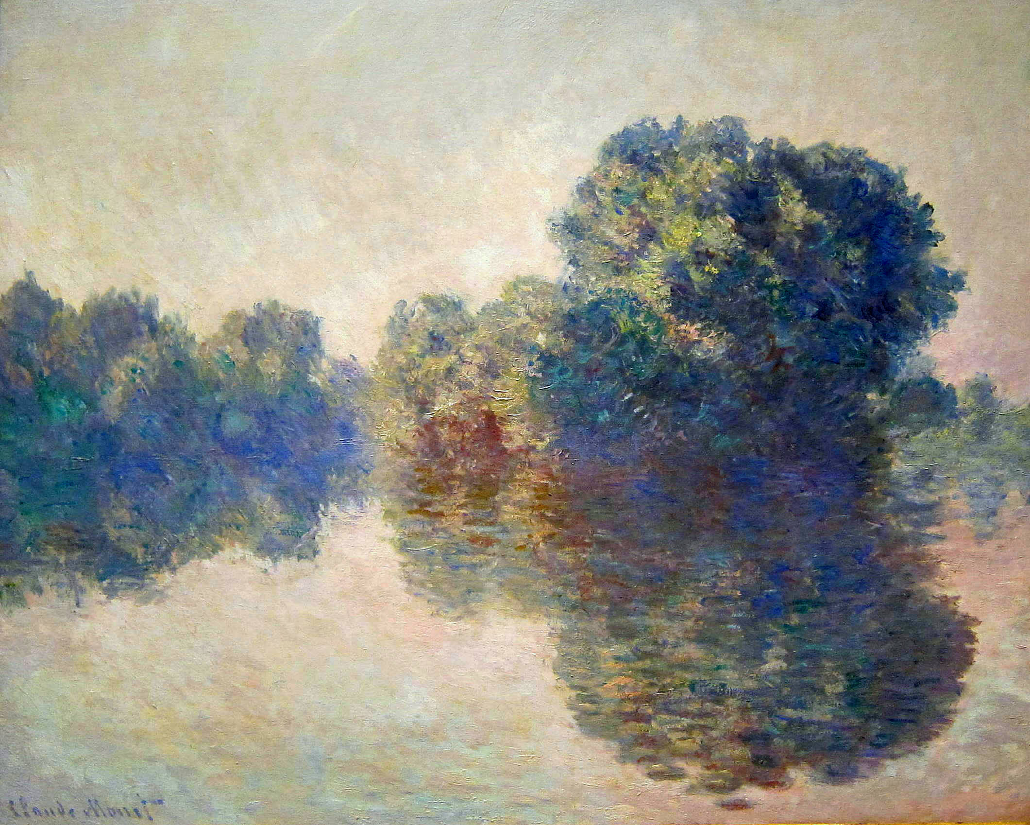 The Seine near Giverny (1897) - Claude Monet Tablo