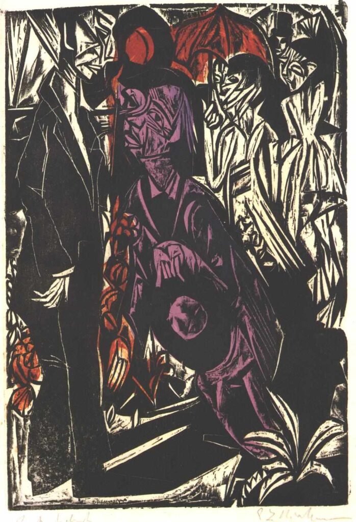 The Selling of the Shadow (1915) - Ernst Ludwig Kirchner Tablo
