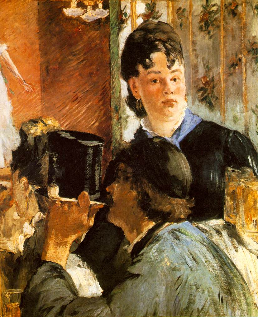 The Server of Bocks (1879) - Edouard Manet Tablo