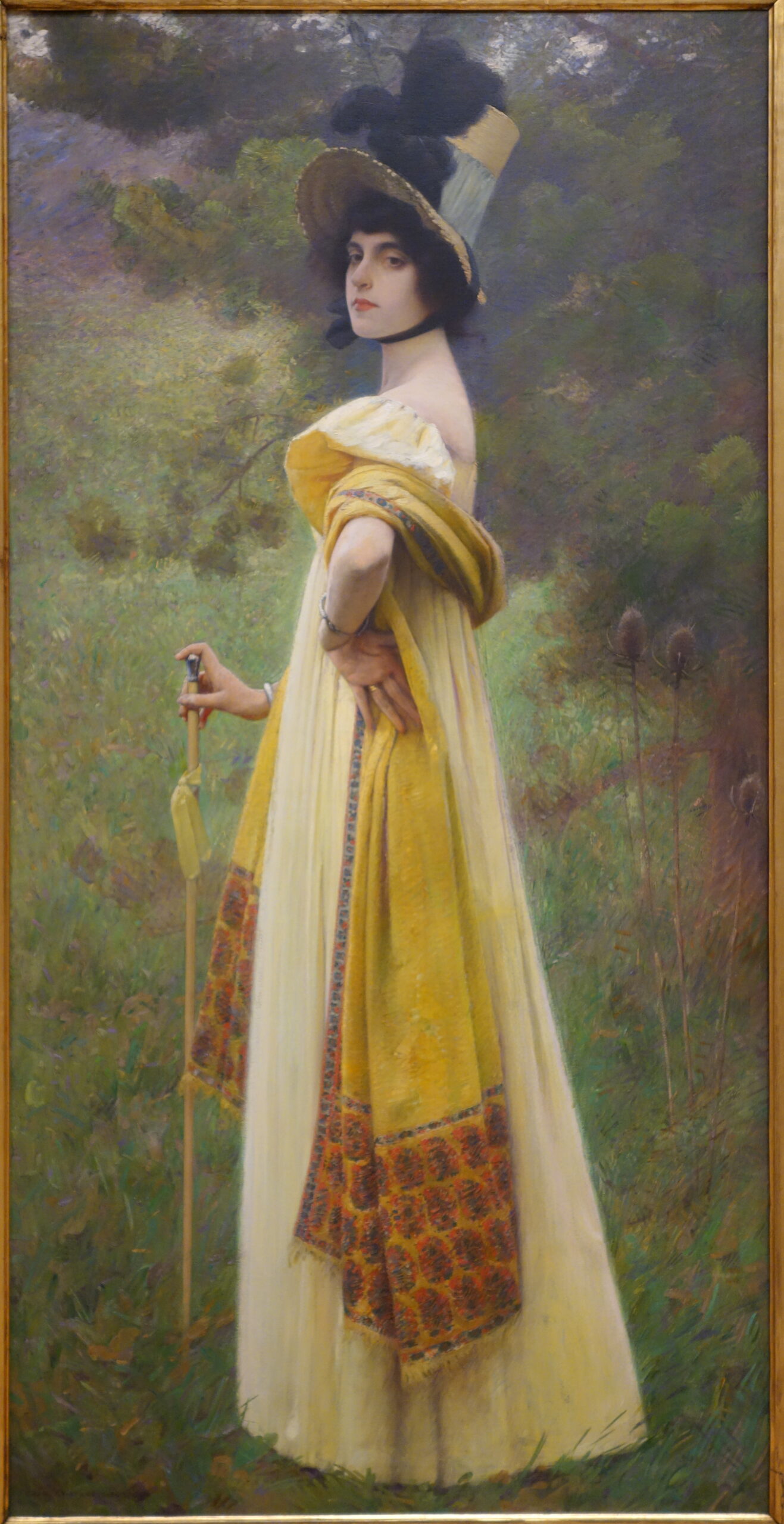 The Shawl (1900) - Charles Sprague Pearce Tablo