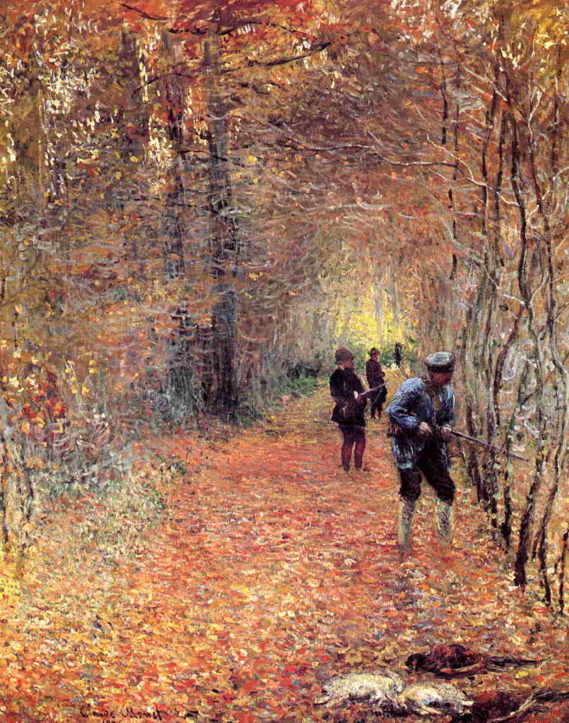 The Shoot (1876) - Claude Monet Tablo