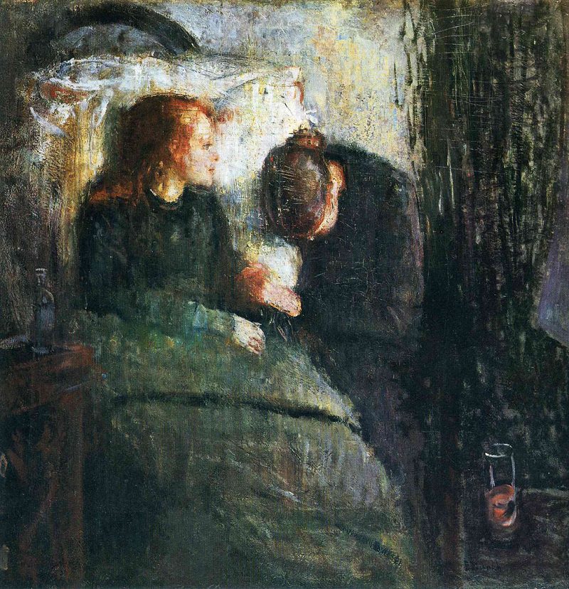 The Sick Child (1885) - Edvard Munch Tablo
