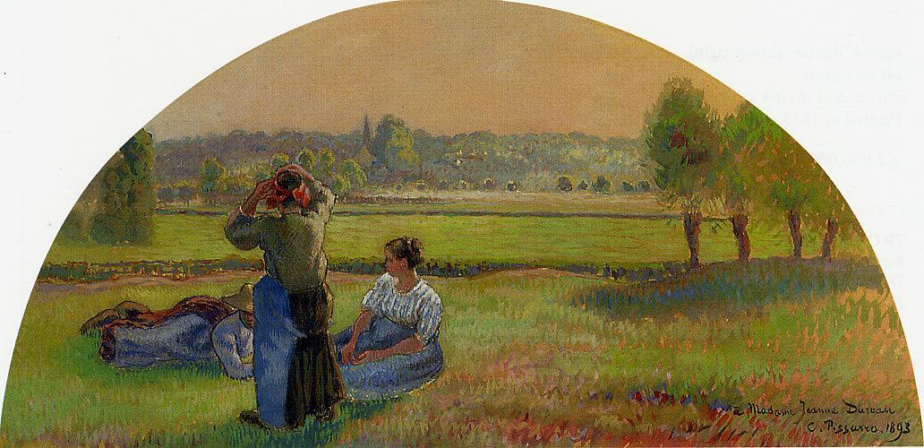 The Siesin the Fields (1893) - Camille Pissarro Tablo