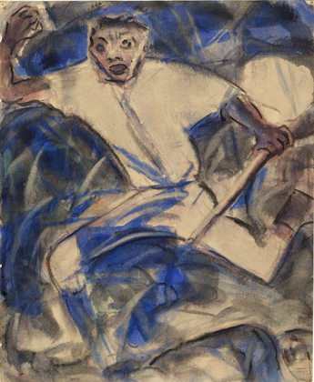 The Soldier (1914) - Christian Rohlfs Tablo