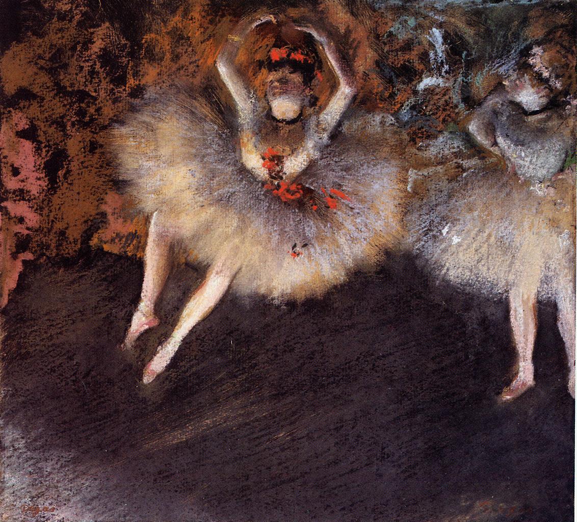 The Step with Battement (1879) - Edgar Degas Tablo