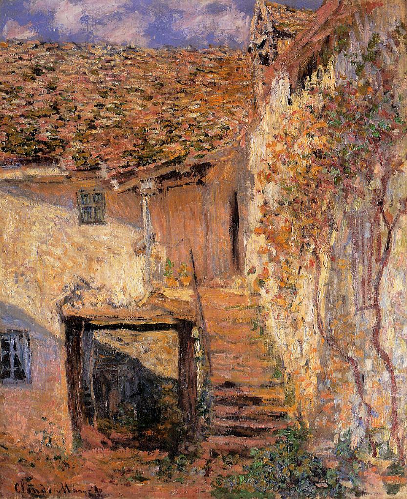 The Steps (1878) - Claude Monet Tablo