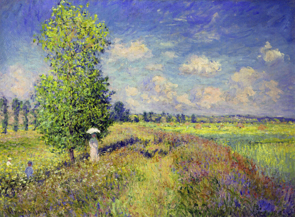 The Summer, Poppy Field (1875) - Claude Monet Tablo