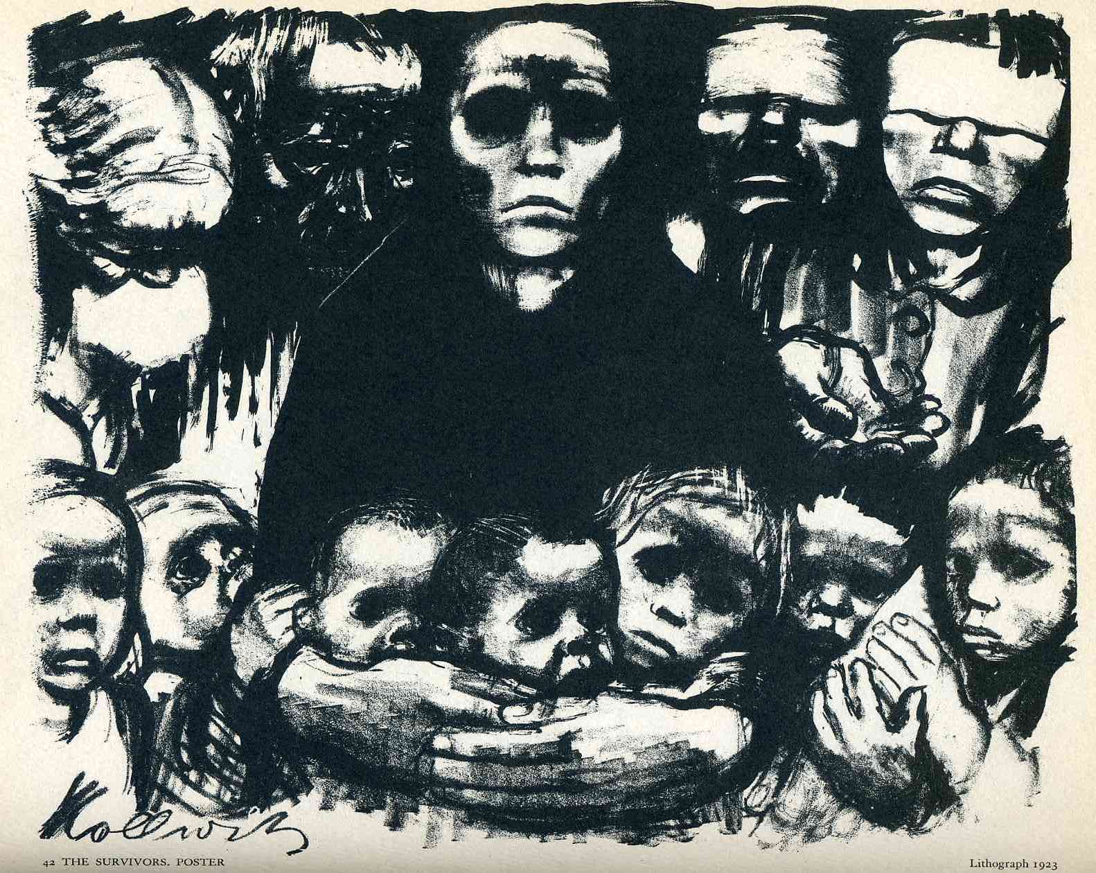 The Survivors (1923) - Käthe Kollwitz Tablo