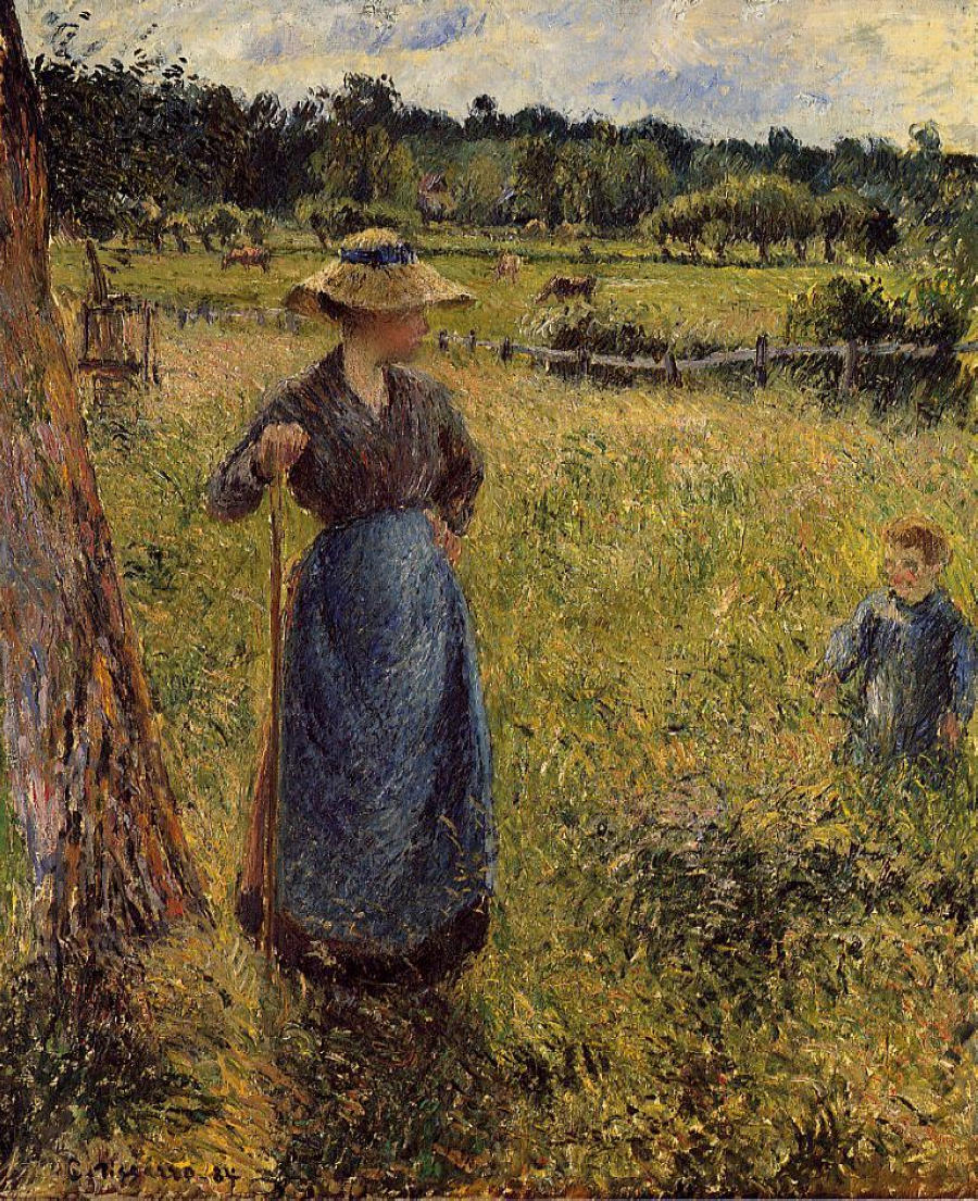The Tedder (1884) - Camille Pissarro Tablo